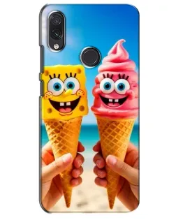 Чехол для Samsung Galaxy M10s с картинкой «Спанч Боб мороженое»