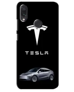 Чехол для Samsung Galaxy M10s с картинкой «Tesla Model Y»