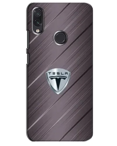 Чехол для Samsung Galaxy M10s с картинкой «Металлическая текстура Tesla»