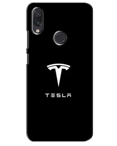 Чехол для Samsung Galaxy M10s с картинкой «Tesla White Logo»