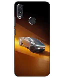 Чехол для Samsung Galaxy M10s с картинкой «Cybertruck в пустыне»