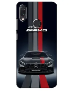 Чехол для Samsung Galaxy M10s с картинкой «Mercedes — белый карбон»