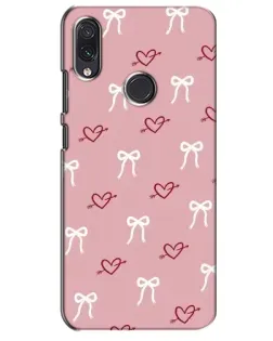Чехол для Samsung Galaxy M10s с картинкой «Сердца и банты»