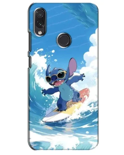 Чехол для Samsung Galaxy M10s с картинкой «Стич на волне»