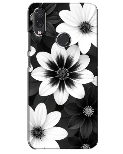 Чехол для Samsung Galaxy M10s с картинкой «Монохромные астры»