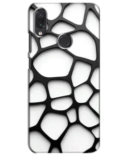 Чехол для Samsung Galaxy M10s с картинкой «Белая объемная сетка»