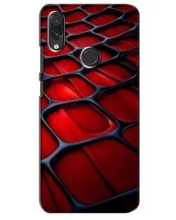 Чехол для Samsung Galaxy M10s с картинкой «Красная глянцевая сетка»