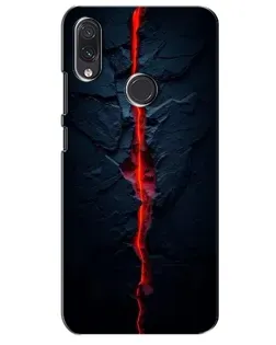 Чехол для Samsung Galaxy M10s с картинкой «Kрасная лавовая трещина»