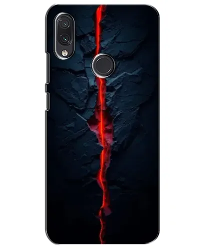 Чехол для Samsung Galaxy M10s с картинкой «Kрасная лавовая трещина»