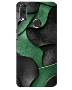 Чехол для Samsung Galaxy M10s с картинкой «Зеленые кожаные волны»