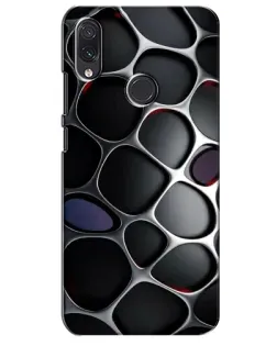 Чехол для Samsung Galaxy M10s с картинкой «Объемная темная решетка»
