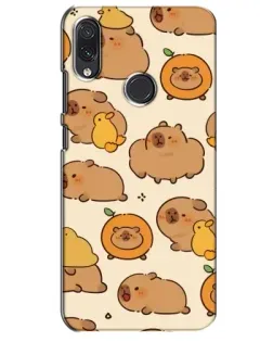Чехол для Samsung Galaxy M10s с картинкой «Капибары с апельсинами»