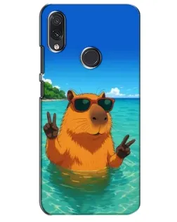 Чехол для Samsung Galaxy M10s с картинкой «Морская капибара»