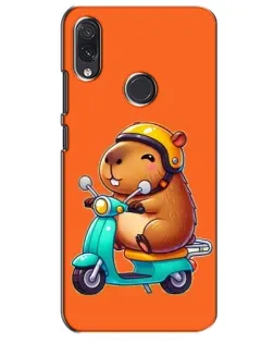 Чехол для Samsung Galaxy M10s с картинкой «Капибара на скутере»