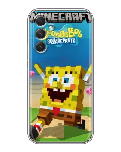 Чохол для Sony Xperia 1 VI з картинкою «Губка Боб Minecraft» Чохол для Sony Xperia 1 VI з картинкою «Губка Боб Minecraft»