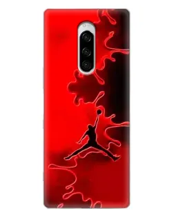 Чехол для Sony Xperia 1 с картинкой «Jordan Red Smoke»