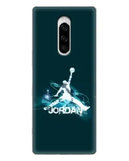 Чехол для Sony Xperia 1 с картинкой «Jordan Blue Fire»