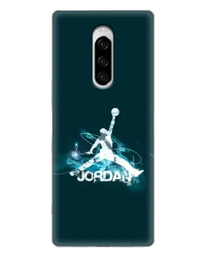 Чехол для Sony Xperia 1 с картинкой «Jordan Blue Fire» Чехол для Sony Xperia 1 с картинкой «Jordan Blue Fire»