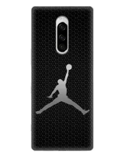 Чехол для Sony Xperia 1 с картинкой «Jordan Dark Carbon»