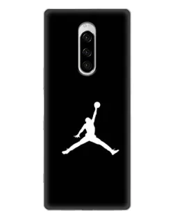 Чехол для Sony Xperia 1 с картинкой «Jordan Silhouette»