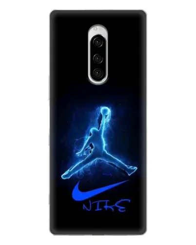 Чехол для Sony Xperia 1 с картинкой «Jordan Neon Blue» Чехол для Sony Xperia 1 с картинкой «Jordan Neon Blue»