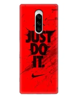 Чехол для Sony Xperia 1 с картинкой «Nike Just Do It»