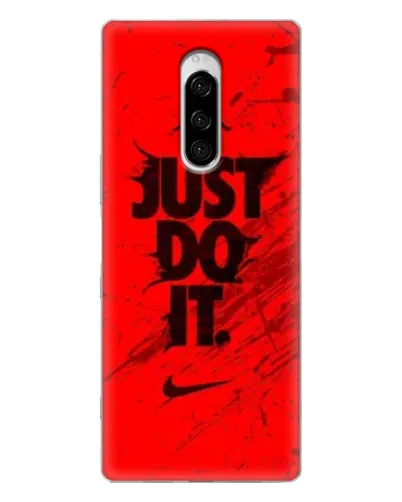Чехол для Sony Xperia 1 с картинкой «Nike Just Do It» Чехол для Sony Xperia 1 с картинкой «Nike Just Do It»