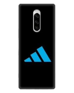 Чехол для Sony Xperia 1 с картинкой «Adidas Cyan Logo»