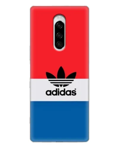 Чехол для Sony Xperia 1 с картинкой «Ретро блоки Adidas» Чехол для Sony Xperia 1 с картинкой «Ретро блоки Adidas»