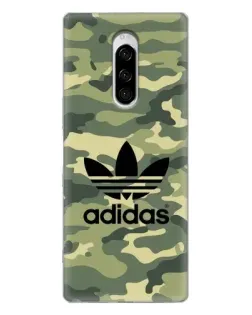 Чехол для Sony Xperia 1 с картинкой «Милитари стиль Adidas»