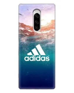 Чехол для Sony Xperia 1 с картинкой «Океанская глубина адидас»