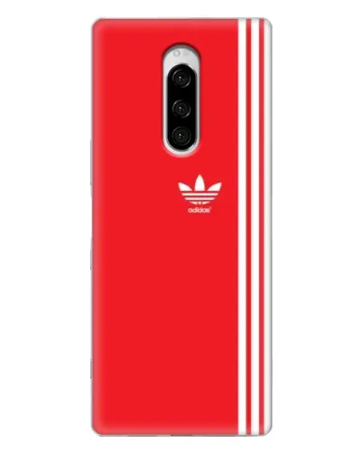Чехол для Sony Xperia 1 с картинкой «Красный минимализм Adidas» Чехол для Sony Xperia 1 с картинкой «Красный минимализм Adidas»