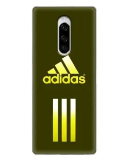 Чехол для Sony Xperia 1 с картинкой «Оливковый градиент Adidas»