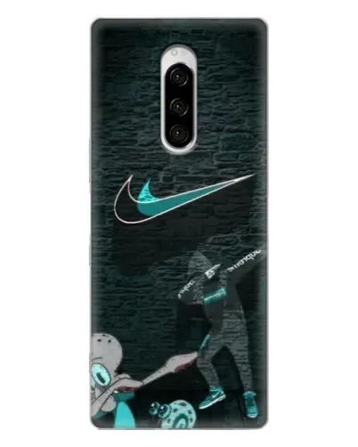 Чехол для Sony Xperia 1 с картинкой «Спортивный арт Nike»