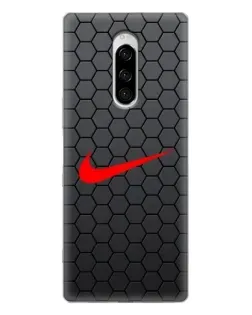 Чехол для Sony Xperia 1 с картинкой «Nike — карбоновая сетка» Чехол для Sony Xperia 1 с картинкой «Nike — карбоновая сетка»