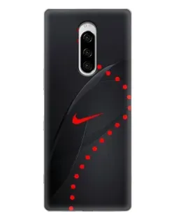 Чехол для Sony Xperia 1 с картинкой «Абстрактный дизайн Nike»