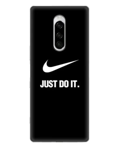 Чехол для Sony Xperia 1 с картинкой «Классический принт Nike»