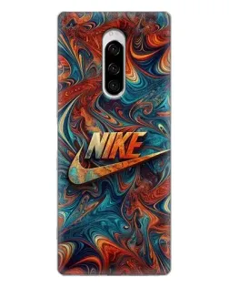 Чехол для Sony Xperia 1 с картинкой «Nike в абстракции»