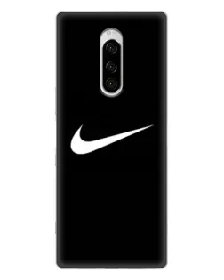 Чехол для Sony Xperia 1 с картинкой «Минималистический Найк»