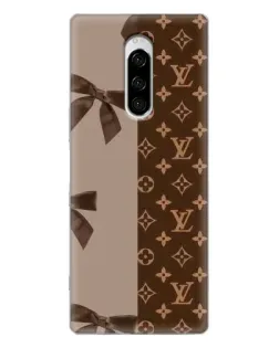 Чехол для Sony Xperia 1 с картинкой «Louis Vuitton — банты»
