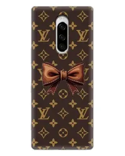 Чехол для Sony Xperia 1 с картинкой «LV с бантом»