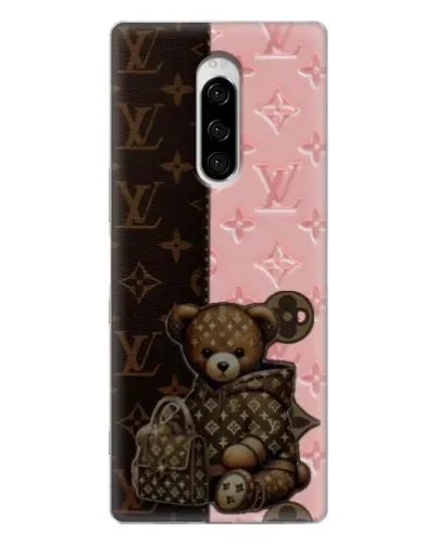 Чехол для Sony Xperia 1 с картинкой «Мишка в стиле LV» Чехол для Sony Xperia 1 с картинкой «Мишка в стиле LV»