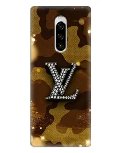 Чехол для Sony Xperia 1 с картинкой «Камуфляжный Louis Vuitton»