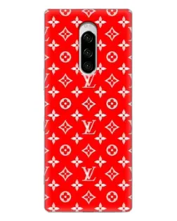 Чехол для Sony Xperia 1 с картинкой «Яркий паттерн LV»