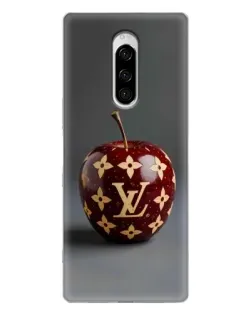 Чехол для Sony Xperia 1 с картинкой «Красное яблоко LV»