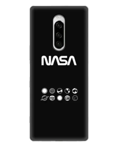 Чехол для Sony Xperia 1 с картинкой «NASA — технический принт»
