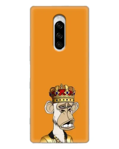 Чехол для Sony Xperia 1 с картинкой «Золотая обезьяна Bored Ape»