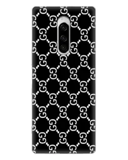Чохол для Sony Xperia 1 з картинкою «Gucci — сітчастий паттерн»