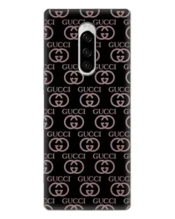 Чохол для Sony Xperia 1 з картинкою «Класична монограма Gucci»