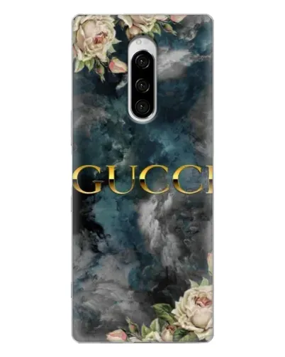 Чехол для Sony Xperia 1 с картинкой «Абстрактные цветы Gucci» Чехол для Sony Xperia 1 с картинкой «Абстрактные цветы Gucci»